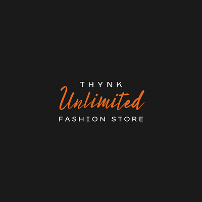 Fashion Store Logo black fashion fashion store logo minimal name orange simple white