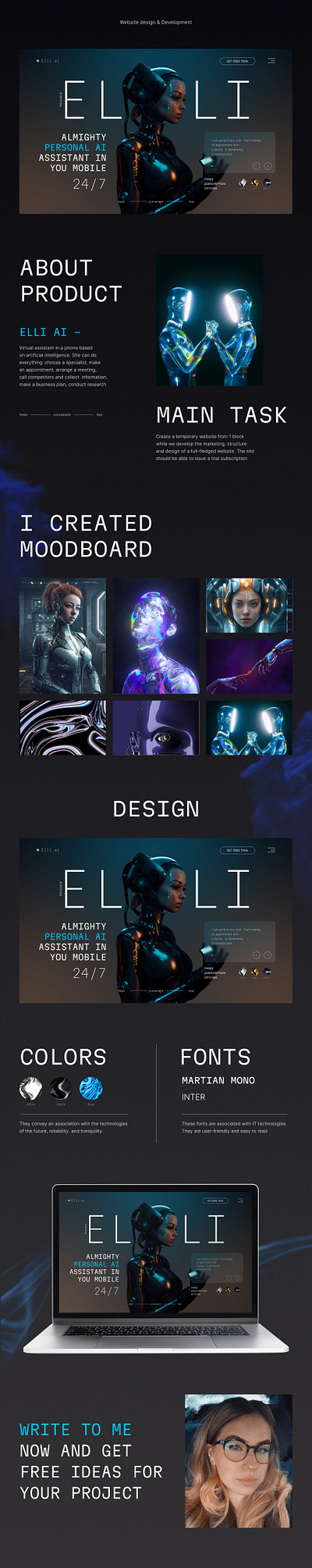 ELLI AI LANDING PAGE | FIGMA ai app branding design graphic design illustration landing logo typography ui ux