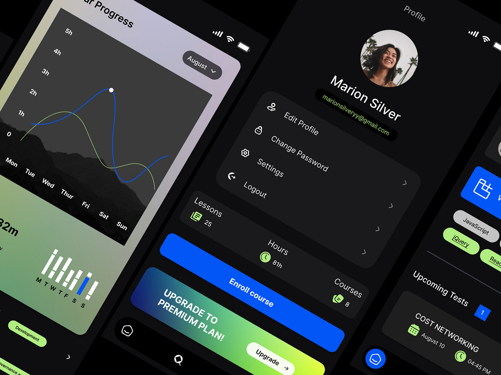 E-Learning app UI by Pragadees.xd on Dribbble