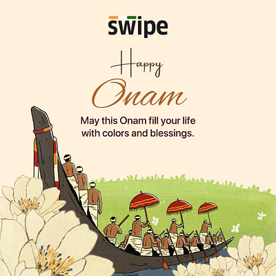 Onam billing branding celebration design festival graphic design gst illustration invoicing onam swipe