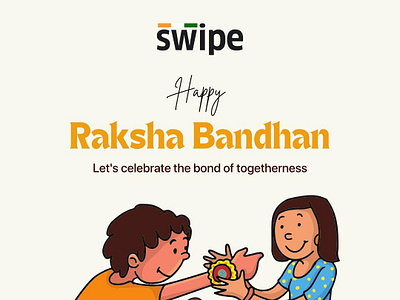 Raksha Bandhan billing branding brother design festival graphic design gst illustration invoicing rakhi rakshabandhan sister swipe