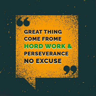 “Great things come from hard work and perseverance. No excuses.” animation branding graphic design logo motion graphics social media post ui
