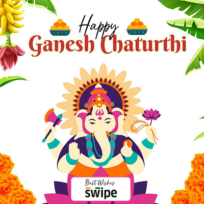 Ganesh Chaturthi billing branding celebration design festival ganapatibappa ganesh ganeshchaturthi graphic design illustration invoicing swipe