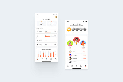 Daily UI #041 Exercise Tracker app dailyui excrcise tracker figma ui workout