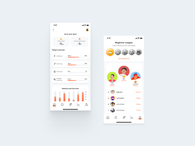 Daily UI #041 Exercise Tracker app dailyui excrcise tracker figma ui workout