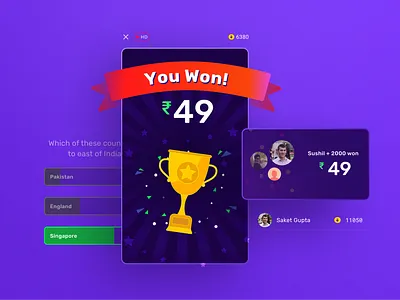 Loco l Winner Card branding graphic design logo quiz rewards ui ux strategy