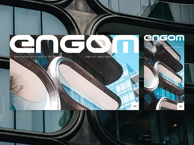 Engom Website Exploration building buildings clean construction design exploration future luxury ui website