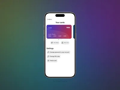 Carousel horizontal - Daily UI Challange #19 app bank app banking best shot branding carousel challange creative credit card daily design figma graphic design horizontal ios malewicz mobile ui user interface ux