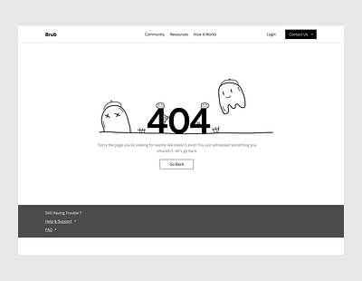 #8 404 error page clean concept dailyui design error page ghost halloween minimal ui userexperience