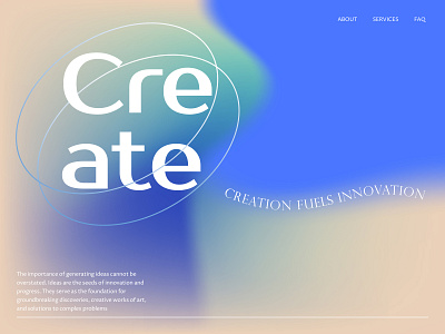 Gradient Website Design abstraction design gradient graphic design illustrator landing minimalism ui website y2k
