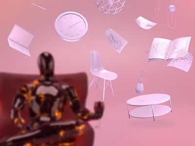 Calmness 3d abstract after effects animation calmness cinema4d design illustration loop looping motion design relax stop time