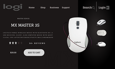 Logitech | Landing Page Design design designer landing ui vector