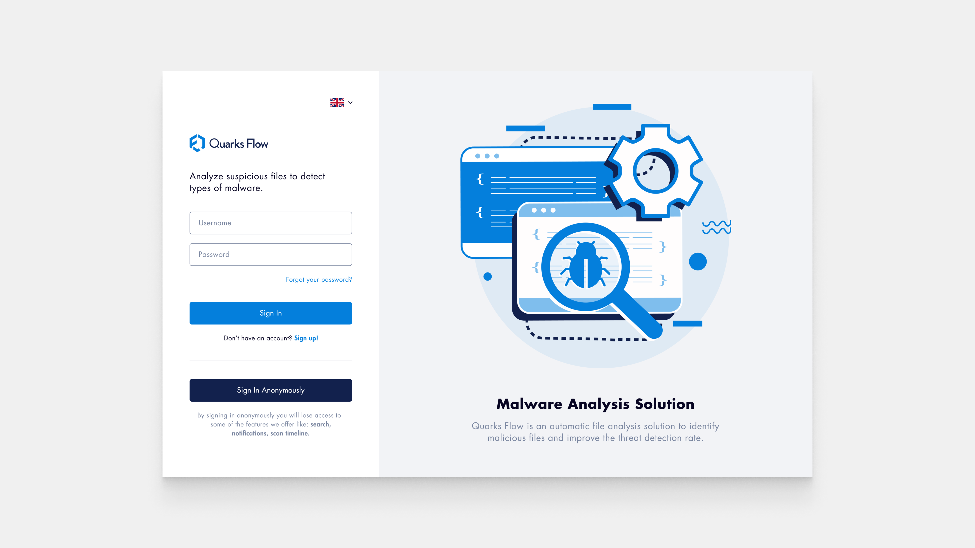 Sign In Page [QF] app cybersecurity design interface product security sign in simple ui user ux web