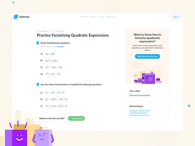 Stairway Learning SEO product design ui website