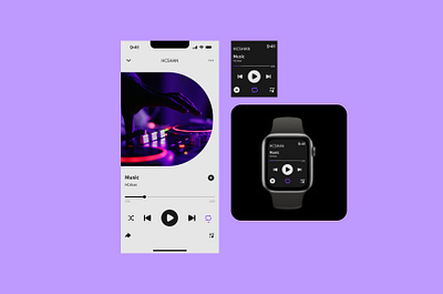 音樂界面 / IOS / Watch / UI設計 app design graphic design logo typography ui ux vector