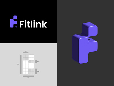 Fitlink Logo Design 3d 3dlogodesign adboeillustrator brand branddesign branding fitness freelance graphic design logo logodesign monogram tech ui workmark