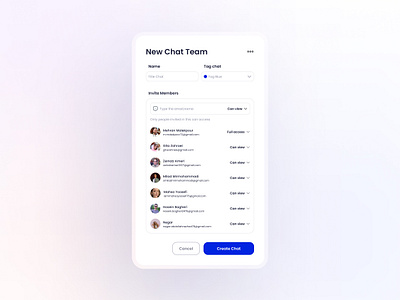 Chat Team by Gita Zahraei on Dribbble