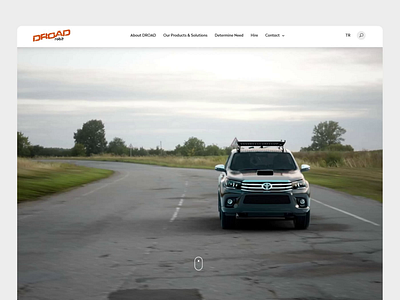 DROAD | Homepage Experience 3d animation design hero ui ux web web design website weppage