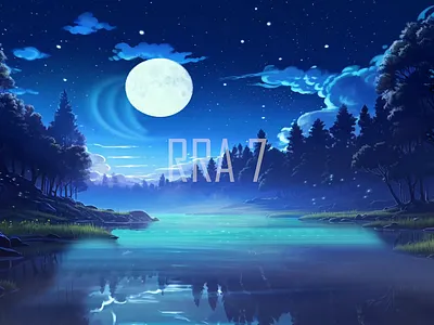 Beautiful nature moon night Sky Background video evening