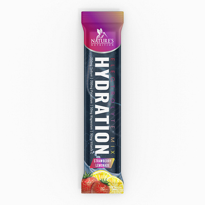 Hydration Electrolyte Stick Packet 3d 3d packaging animation branding design graphic design illustration logo mockup motion graphics packaging packaging design playfull design sachet stick bar ui
