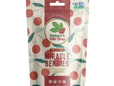 Natures Wild Berry 3d 3d packaging animation berry branding design design illustration detailed graphic design illustration logo mockup motion graphics packaging packaging design playfull pouch ui