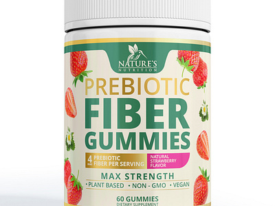 Fiber Gummies 3d 3d packaging bottle branding design design packaging fiber gummies graphic design illustration logo mockup motion graphics packaging packaging design playfull design premium packaging ui