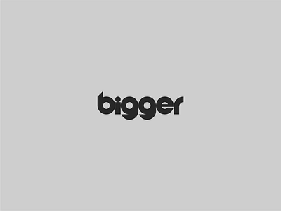 bigger - clothing brand logo businesslogo clothinglogo creativelogo flatlogo foodlogo iconlogo minimallogo shoplogo uniquelogo wearbrandlogo wordmarklogo