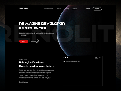 Renolith Website Exploration design web