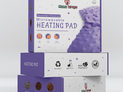 Heating Pad Box Design 3d box design box premium branding design design pacakging design premium graphic design illustration logo minimalist pacakging mockup motion graphics packaging packaging design premium packaging ui