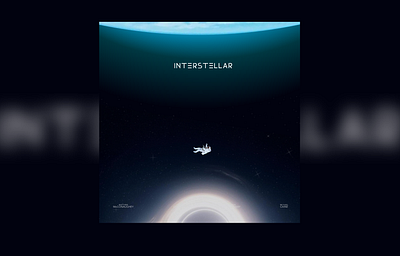 INTERSTELLAR Poster design graphic design illustration interstellar movieposter nolan poster vector
