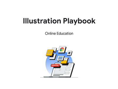Illustration Playbook calendar document education google google documents google meet google sheet illustration lineart link online playbook presentation stroke workspace