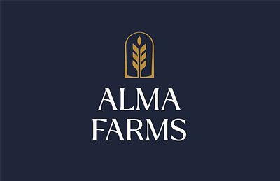 Alma Farms brand brand identity brand identity design branding design graphic design logo vector