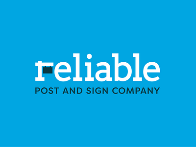 Reliable Post & Sign Logo branding graphic design logo