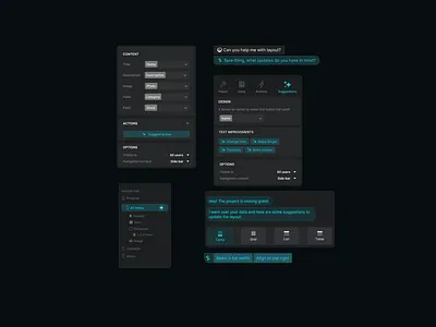 Modal for ai sugestion app design figma ui