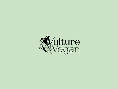Vulture vegan logo bird black white branding corporate design fury graphic design identity illustration lettering logo logotype prey symbol tattoo vector vegan veganism vulture wild