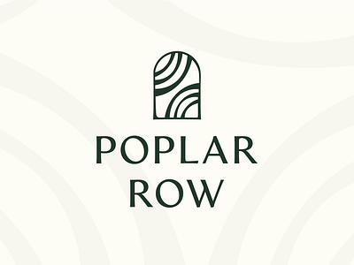 Poplar Row Brand Identity brand identity brand identity design branding design graphic design logo vector