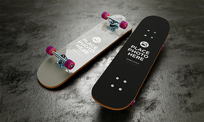 Skateboard Mockup 3d animation branding design graphic design illustration logo minimal motion graphics vector