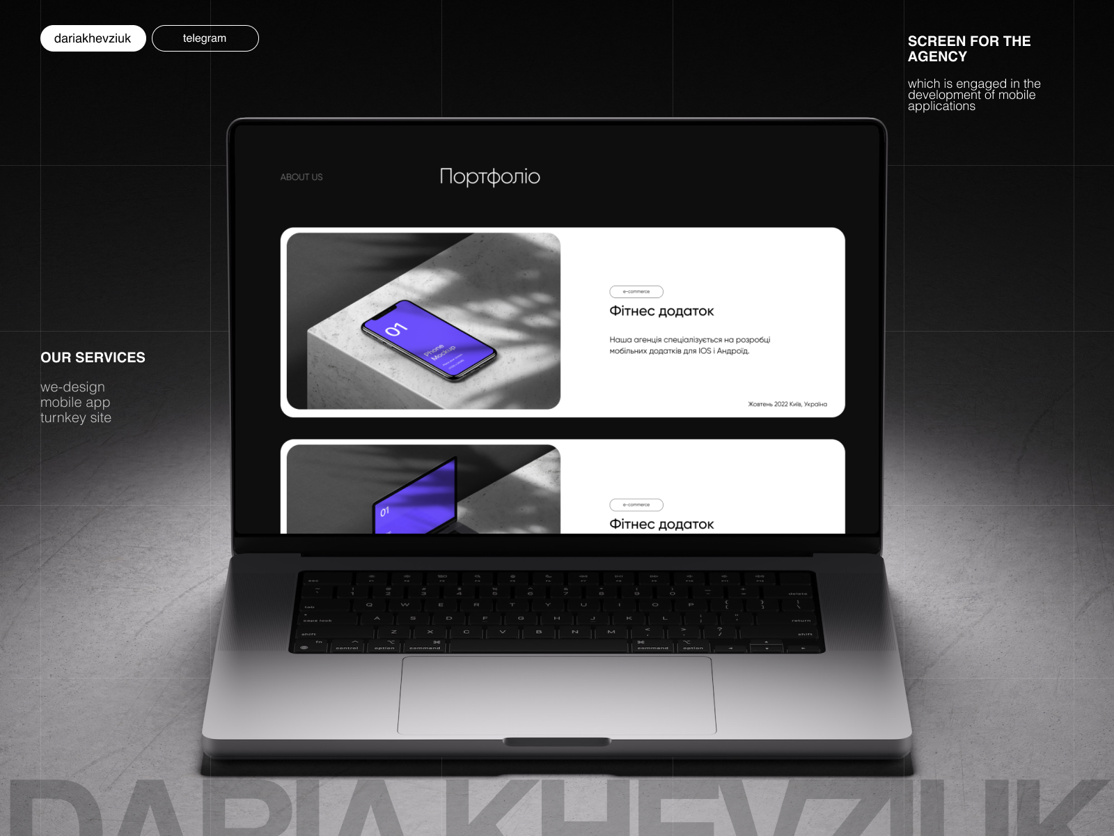 Website For The Agency By Daria Khevziuk On Dribbble