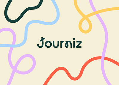 Journiz logo mobile app branding fun game logo teenager