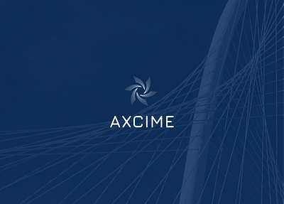 Axcime logo cable engineer branding business card cables engineer logo