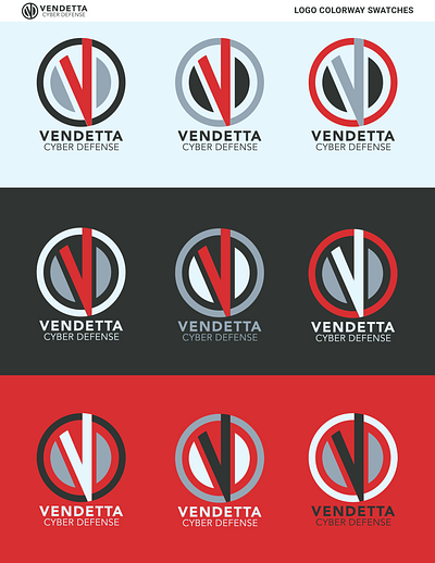 Vendetta Cyber Defense Brand Swatches