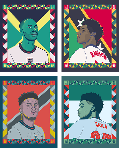 Diverse, United, Proud, This is England creative diversity england football graphic design illustration portrait sports