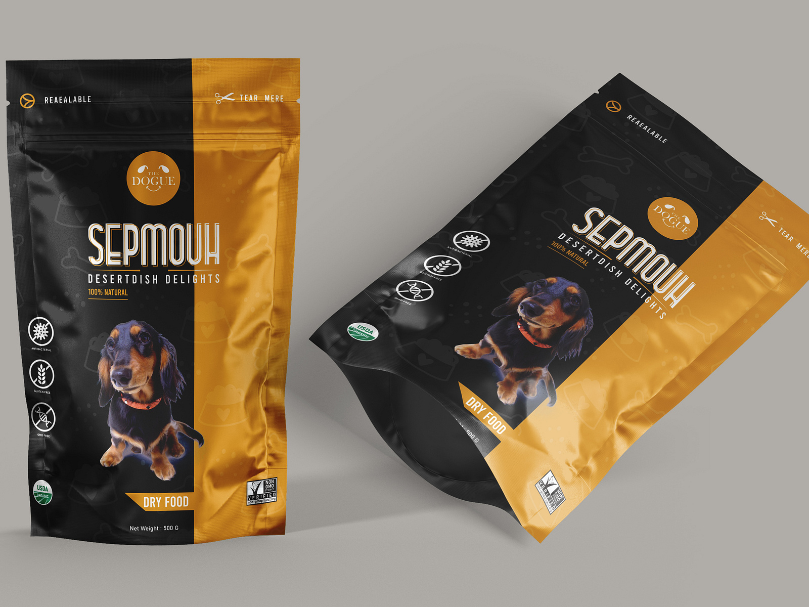 DOG FOOD POUCH PACKAGING DESIGN by ab on Dribbble