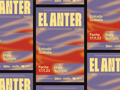 El Anter 2023 - Vol. 02 gradients graphic design maracaibo poster poster design print visual identity