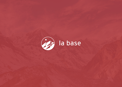 La Base logo bootfitting shop branding logo mountains sport
