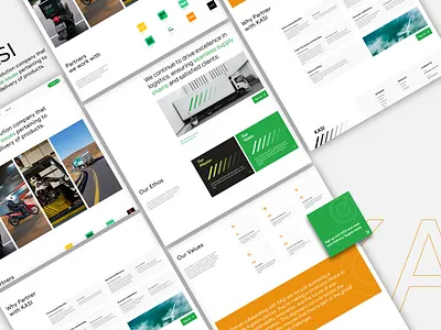 KASI Logistics branding design logistics ui uidesign ux we web design website