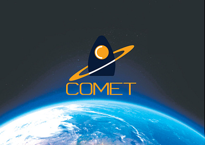 COMET Rocketship Logo branding dailylogochallenge graphic design logo