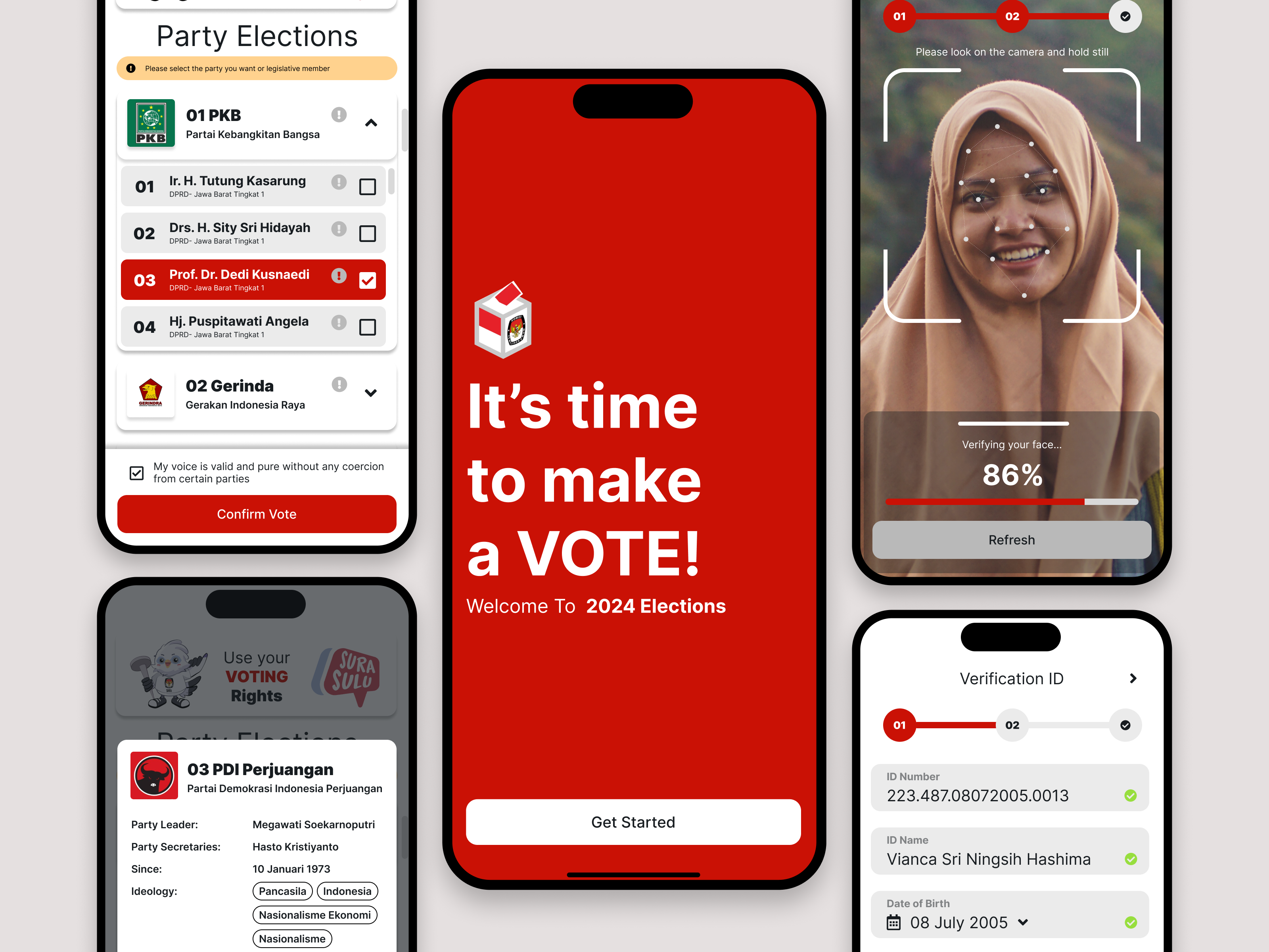 Elections Voting Website Mobile Apps By Aprilia L. Gunawan On Dribbble