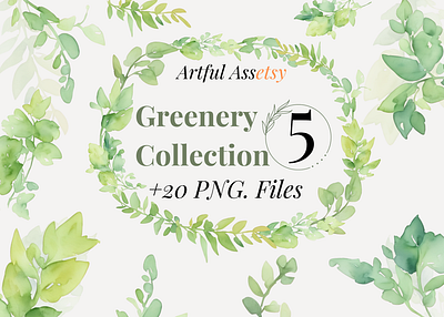 Greenery Clipart clip art clipart clipart png design graphic design greenery illustration leaves png