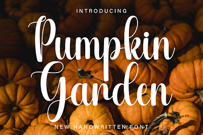 Pumpkin Garden Font crafting font cute font handwritten monoline new font script script font